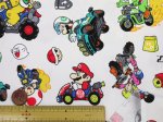 画像4: マリオカートワールド　マリカー柄　オックス生地 (4)