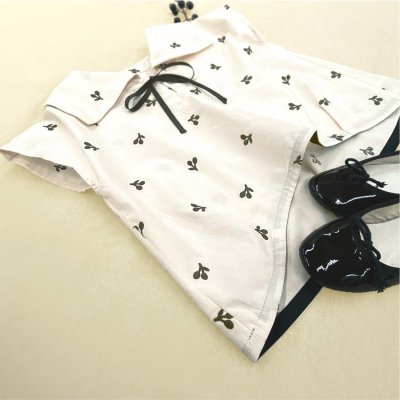 画像3: 現品限りの２０％オフ!! 可愛い!!　刺繍生地　チェリー柄　ソフトブロード生地