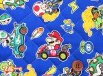 画像5: マリオカートワールド　マリカー柄　オックス生地 半針キルト (5)