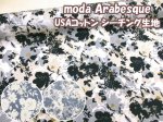 画像1: moda Arabesque ボタニカルフラワー・花柄　USAコットン　シーチング生地 (1)