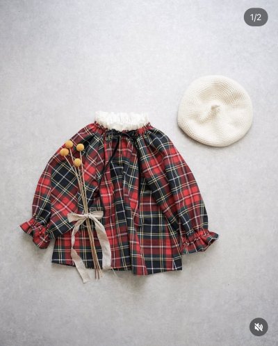 画像2: 定番　先染め　チェック柄　タータンチェック生地