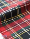 画像2: 定番　先染め　チェック柄　タータンチェック生地 (2)
