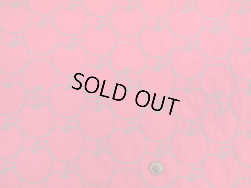 画像10: 毎年完売の人気生地!!　刺繍幅約96cm　アップル・りんご・林檎・リンゴ柄　シーチング生地 (10)