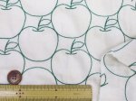 画像8: 毎年完売の人気生地!!　刺繍幅約96cm　アップル・りんご・林檎・リンゴ柄　シーチング生地 (8)