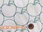 画像6: 毎年完売の人気生地!!　刺繍幅約96cm　アップル・りんご・林檎・リンゴ柄　シーチング生地 (6)