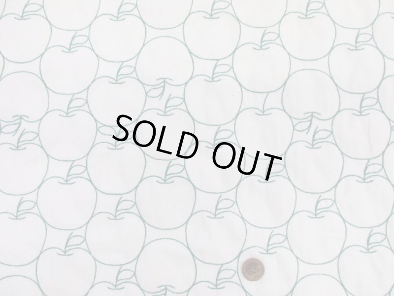 画像7: 毎年完売の人気生地!!　刺繍幅約96cm　アップル・りんご・林檎・リンゴ柄　シーチング生地 (7)