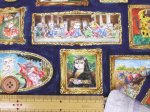 画像4: Montiシリーズ　アートキャット 絵画・美術館・ネコ・猫柄　インクジェットプリント　シーチング生地 (4)