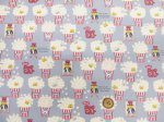 画像6: ポップコーンネコ　ポップコーン・ネコ・猫柄　綿キャンバス生地 ラミネート つや消し コットンこばやし (6)