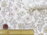 画像4: スモーキーボタニカル　フラワー・花柄 オックス生地 (生成り) (4)