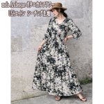 画像2: moda Arabesque ボタニカルフラワー・花柄　USAコットン　シーチング生地 (2)