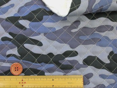 画像3: 迷彩 カモフラージュ 迷彩柄 ツイル生地 全針キルト生地