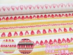 画像1: ショートケーキ　イチゴ・ケーキ・苺柄　オックス生地 ラミネート つや消し (1)