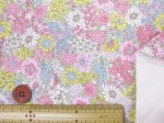 画像4: スプリングフラワー　フラワー・花柄 ブロード生地 (ピンク系) 全針キルト (4)