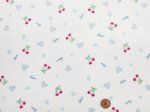 画像6: 吸水速乾＋ＵＶ加工　80cm幅　チェリーハート　サクランボ・ハート柄　ハニカムメッシュ生地 (6)