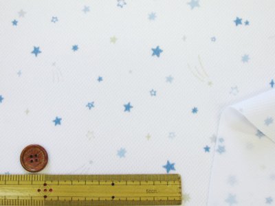 画像1: 吸水速乾＋ＵＶ加工　80cm幅シャイニングスター　スター・星柄　ハニカムメッシュ生地