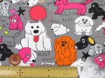 画像10: noraシリーズ　カラフルドッグ　犬柄　インクジェットプリント　シーチング生地 (10)