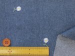 画像4: マーガレット刺繍　5オンス デニム生地　衣料からバッグ小物まで幅広く適用!! (4)