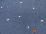 画像3: マーガレット刺繍　5オンス デニム生地　衣料からバッグ小物まで幅広く適用!! (3)
