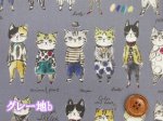 画像5: YUWA 有輪商店 sobakasu-kids. オシャレキャット　ネコ・猫柄　シャーティング生地　ラミネート つや消し (5)