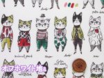 画像2: YUWA 有輪商店 sobakasu-kids. オシャレキャット　ネコ・猫柄　シャーティング生地　ラミネート つや消し (2)
