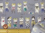 画像7: YUWA 有輪商店 sobakasu-kids. オシャレキャット　ネコ・猫柄　シャーティング生地　ラミネート つや消し (7)