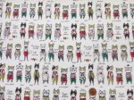 画像3: YUWA 有輪商店 sobakasu-kids. オシャレキャット　ネコ・猫柄　シャーティング生地　ラミネート つや消し (3)
