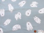 画像9: 可愛い サモエド　わんこ・犬柄　オックス生地　コスモテキスタイル (9)
