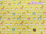 画像8: うさねこフラワー　ネコ・ねこ・猫柄　綿キャンバス生地 ラミネート つや消し　コットンこばやし (8)