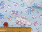 画像4: サンリオ　シナモロール　オシャレ可愛い オックス生地 (ブルー) (4)