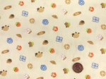 画像6: sweetie プチデザイン　アニマルブレッド　パン柄　ダブルガーゼ生地  (6)