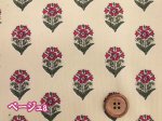 画像2: 細コール天　レトロクラシックフラワー　花柄　コーデュロイ生地 (2)