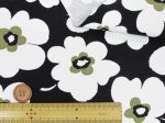 画像10: モダンフラワー　フラワー・花柄　11号帆布生地 (10)