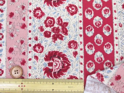 画像2: marucoparts様コラボ商品 Heritage(ヘリテージ) フラワー・花柄 シーチング生地 (エアータンブラー加工)