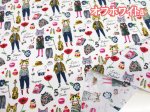 画像5: YUWA 有輪商店 sobakasu-kids.  パリの街角　ネコ・猫柄　シャーティング生地 (5)