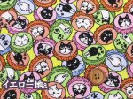 画像2: ネコフタ　ネコ・瓶・フタ・猫柄　オックス生地 (2)