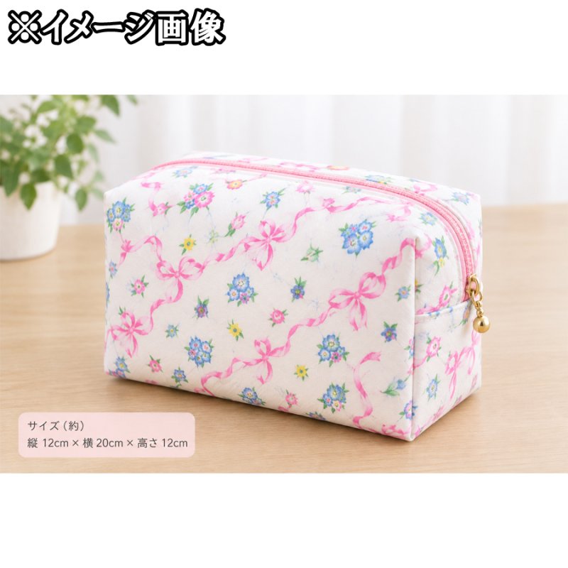 画像8: リボンフラワー　リボン・花柄　オックス生地 ラミネート つや消し (8)