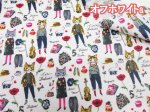 画像5: YUWA 有輪商店 sobakasu-kids. パリの街角　ネコ・猫柄　シャーティング生地 ラミネート つや消し (5)