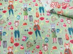 画像8: YUWA 有輪商店 sobakasu-kids. パリの街角　ネコ・猫柄　シャーティング生地 ラミネート つや消し (8)