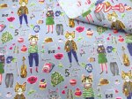 画像6: YUWA 有輪商店 sobakasu-kids. パリの街角　ネコ・猫柄　シャーティング生地 ラミネート つや消し (6)