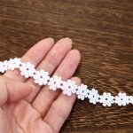画像4: 綿100% モチーフレース フラワー 装飾 レース アレンジ リボン テープ (4)