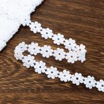 画像3: 綿100% モチーフレース フラワー 装飾 レース アレンジ リボン テープ (3)
