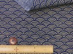 画像4: 和柄 金彩プリント 青海波 シーチング生地 (4)