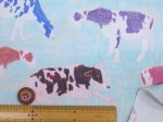 画像4: noraシリーズ Cow Farm 牛 牧場柄 インクジェットプリント シーチング生地 (4)