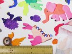 画像4: noraシリーズ 3D アニマル 動物柄 インクジェットプリント シーチング生地 (4)
