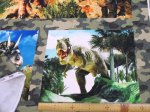 画像3: ２０％オフ!!　ジュラシックワールド・恐竜柄　インクジェットプリント　シーチング生地　パネル単位(1パネル約75cm)↑ (3)