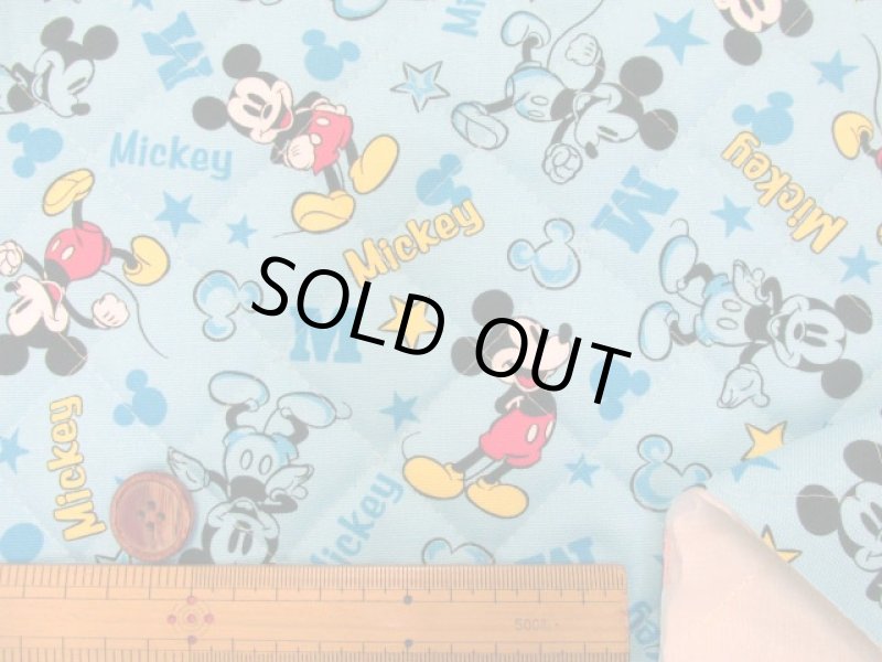 画像3: 2019年　ディズニー　ミッキーマウス柄　オックス生地 　半針キルト (3)
