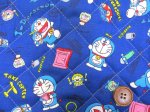画像1: 2019年　I'm　Doraemon ドラえもん柄　(ブルー)　オックス生地　半針キルト (1)