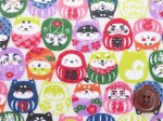 画像2: だるまわんこ　柴犬・ダルマ・だるま柄　スケア生地　ラミネート　つや消し (2)