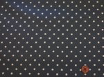 画像3: ハーフリネン　5mmドット　ドット・水玉柄　キャンバス生地 (ブラック)　ラミネート　つや消し (3)