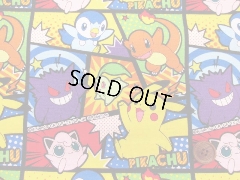 画像2: ポケットモンスター　ポケモン　コミック柄　オックス生地 (2)